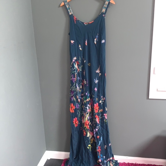 Johnny Was Maxi Dress Boho Floral Print 